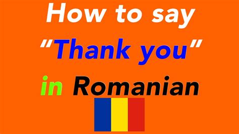 thanks in romanian language